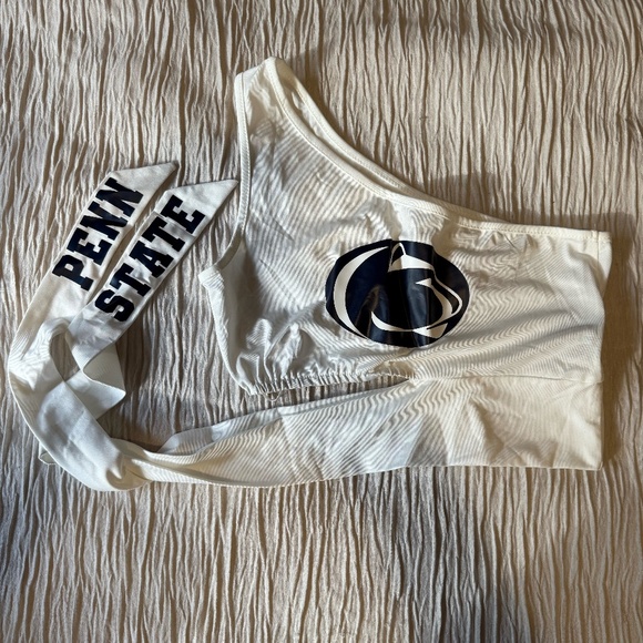 Penn State Asymmetrical Cut Out Crop Top - Picture 1 of 1